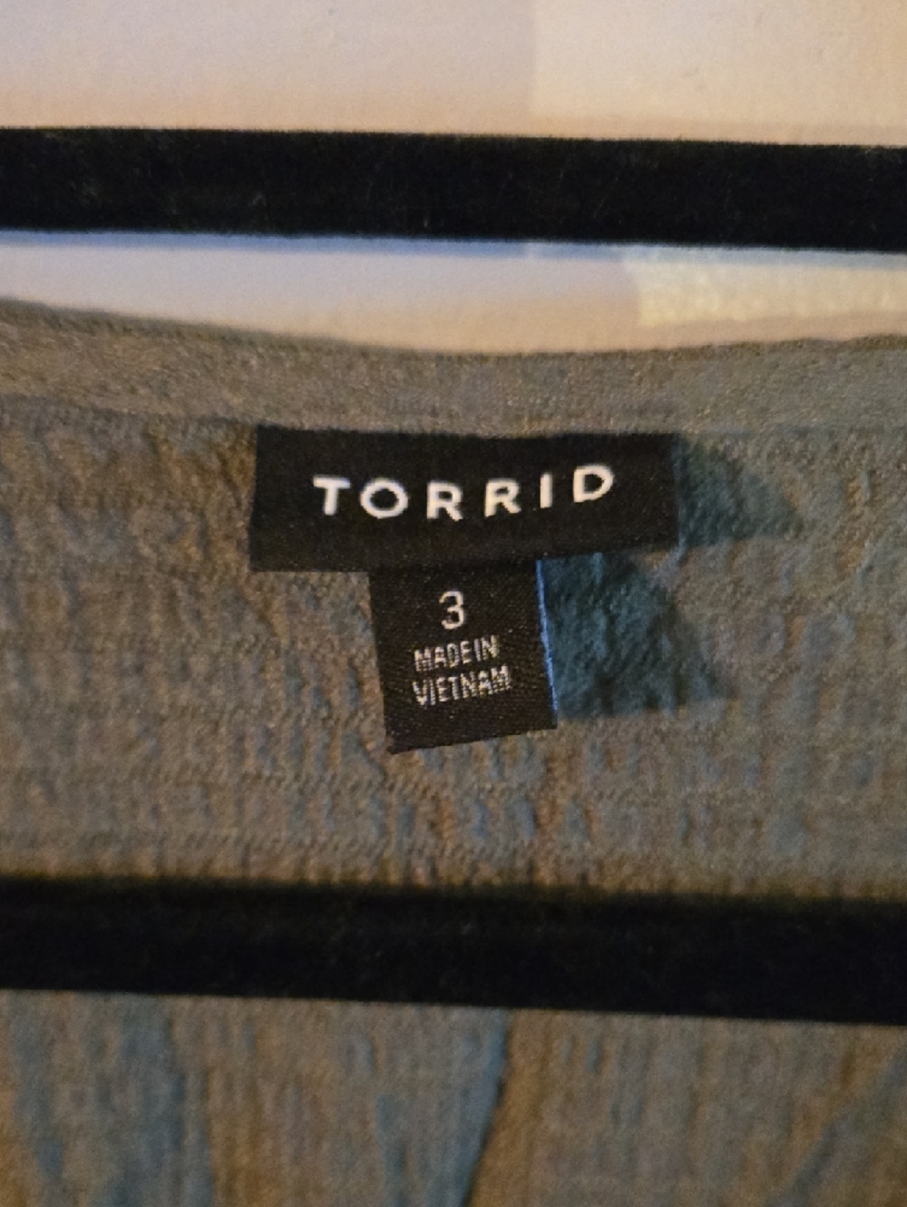 Torrid Olive Green Peplum Button Front Top - Picture 2 of 7